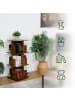 relaxdays Bücherregal in Braun - (B)39 x (H)95 x (T)39 cm
