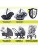 Hauck 3in1 Kinderwagen-Set Move N Care Trio in gray