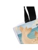 Mr. & Mrs. Panda Tasche Robbe Liegen Design mit Spruch in Weiß