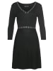 Melrose Strickkleid in schwarz