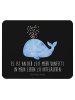 Mr. & Mrs. Panda Mauspad Wal Konfetti mit Spruch in Schwarz