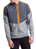 erima Squad Tracktop Trainingsjacke mit Kapuze in slate grey/monument grey/new orange