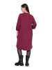 Ulla Popken Jerseykleid in weinrot