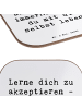 Mr. & Mrs. Panda Untersetzer für Gläser Spruch Selbstakzeptanz L... in Weiß