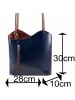 Kmisso Rucksack in Blu Marrone - Braun