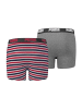 Puma Boxershorts JUNGEN BASIC BOXER Printed Stripes 2P in Ribbon Red