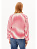 armedangels Langarmashirt Frankaa Marlen Stripe in rot beige