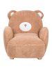 Beliani Kindersessel BOO in Braun/Braun - (W) 58 x (H) 56 x (L) 62 cm