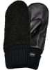 Urban Classics Urban Classics Unisex Sherpa Synthetic Leather Gloves in black