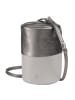 DuDu Abigail Umhängetasche Leder 19.5 cm silber