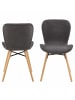 ebuy24 Esszimmerstuhl BatildaA1 Grau 2er Set