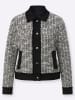 creation L Bouclé-Blazer in schwarz-ecru-gemustert
