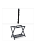 relaxdays Kofferständer in Schwarz - (B)68 x (H)59 x (T)40 cm