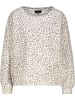 monari Sweatshirt mit Leomuster in Taupe Gemustert