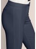 MADELEINE Schlanke Stretch-Hose mit Vichy-Karo in marine