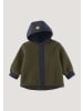 Hessnatur Hessnatur Wollfleece-Jacke mit Patch aus Bio-Merinowolle in vintage oliv