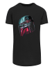 F4NT4STIC T-Shirt Star Wars Mandalorian Mandalore Helmet Reflection in schwarz