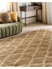 Beliani Geflochtener Teppich MERMER in Beige - (W) 200 x (L) 300 cm
