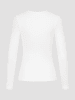 Erlich Textil  tiefausgeschnittenes Langarmshirt LIGHT TOUCH LONGSLEEVE in ecru
