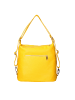 Viola Castellani Konvertierbare Schultertasche zum Rucksack in YELLOW