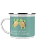 Mr. & Mrs. Panda Camping Emaille Tasse Hochzeitsreise Abenteuer ... in Meeresbrise