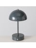 Boltze Nachttischlampe in grau