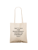 Mr. & Mrs. Panda Shopping Tasche Spruch Kontrabass Solo mit Spruch in Creme