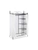relaxdays Garderobe in Schwarz - (B)105 x (H)172 x (T)45 cm
