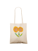 Mr. & Mrs. Panda Tote Bag Blume Sonnenblume ohne Spruch in Creme