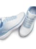 LASCANA Sneaker in weiß/hellblau