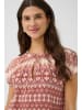 Cream Kurzarm-Bluse CRTiah Regular fit in Ethnic Geometric Pale