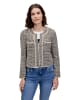 Betty Barclay Blazer-Jacke mit Fransen in Schwarz/Beige