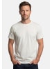 Lerros T-Shirt Basic in Hellgrau / rot / petrol