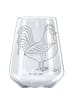 Mr. & Mrs. Panda Glas Rotwein Hahn Korn ohne Spruch in Transparent