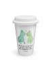 Mr. & Mrs. Panda Thermobecher To Go Frosch Liebe mit Spruch in Weiß