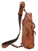 X-ZONE Crossover Bag echt Leder in cognac