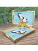 Mr. & Mrs. Panda Dekotablett Pinguin Lachen ohne Spruch in Eisblau
