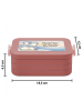 Mr. & Mrs. Panda MEPAL Bentobox Pinguine Kuscheln Design mit Spruch in Rot Pastell
