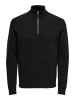 Only&Sons Freizeit Pullover ONSPHIL Polo Strick Sweater in Schwarz-2