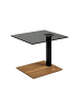 58 aufm Kessel BEISTELLTISCH Ceciley 55x47x47 höhenverstellbar Schwarz/Parsol