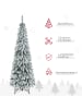 HOMCOM Weihnachtsbaum-74L x 74B x 180H cm-Grün