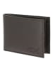 oxmox Leather Geldbörse RFID Schutz Leder 11 cm in braun-freedom fish