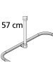 Wenko Stützstange, Decke in Schwarz, (L) 57 cm