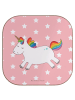 Mr. & Mrs. Panda Bierdeckel Einhorn Happy ohne Spruch in Rot Pastell