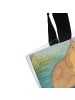 Mr. & Mrs. Panda Strandtasche Otter Hände halten Design ohne Spruch in Weiß