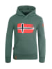 Trollkids Hoodie Pullover mit Kapuze "Trondheim" in Khakigrün