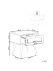 Beliani Nachttisch ALBANY in Heller Holzfarbton - (W) 48 x (H) 51 x (L) 40 cm