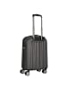 Polestream Moonrock 4 Rollen Kabinentrolley S 55 cm mit Dehnfalte black brushed