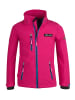 Trollkids Softshell Jacke "Preikestolen" in Pink / Mittelblau