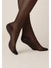Kunert Feinkniestrümpfe Cotton Sole 20 transparent in Black